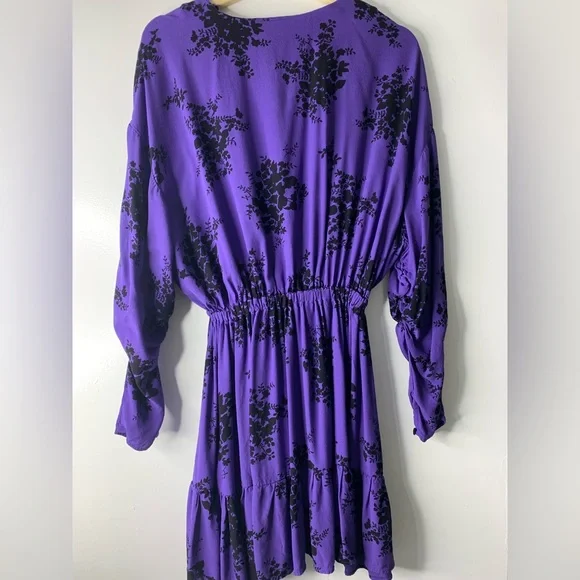BLOGGERS FAVE/ ZARA DRESSES PURPLE/FLORAL PRINT SZ S - Picture 5 of 13